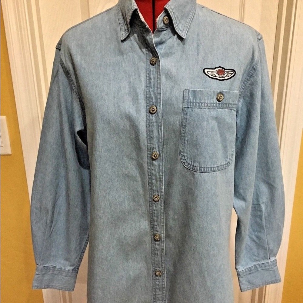Harley Davidson vintage denim shirt